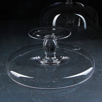 Подставка для торта на ножке со стеклянной крышкой Magistro &laquo;Лакомство&raquo;, 28&times;28 см