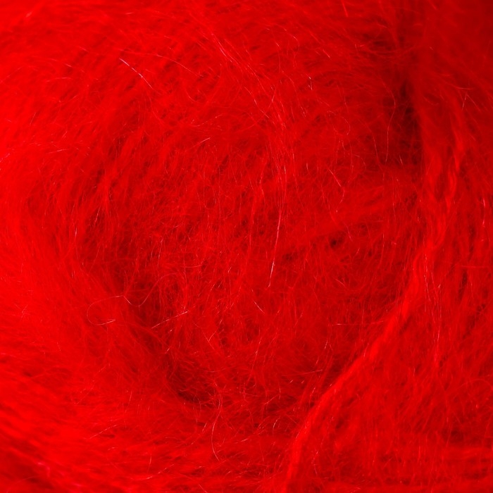 Пряжа "Mohair classic" 25% мохер, 24% шерсть, 51% акрил 200м/100гр (56 красный)