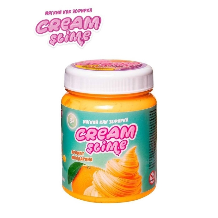 Слайм Cream-Slime с ароматом мандарина, 250 г Слайм Cream-Slime с ароматом мандарина, 250 г