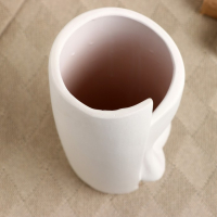 Кашпо - ваза "Лунный взгляд" белое 30*12*13см Кашпо - ваза "Лунный взгляд" белое 30*12*13см