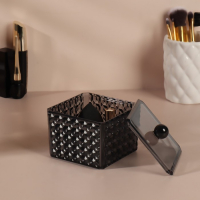 Органайзер для хранения &laquo;Black Secret&raquo;, с крышкой, 9,5 &times; 9,5 &times; 7 см, цвет чёрный