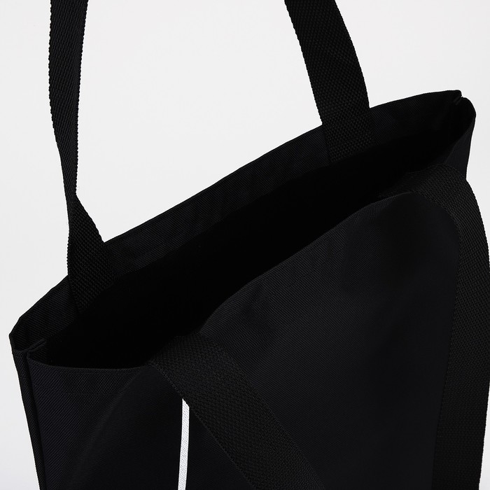 Сумка шопер &laquo;Кеды&raquo;, 35х0.5х40 см, отд без молнии, без подклада, чёрная