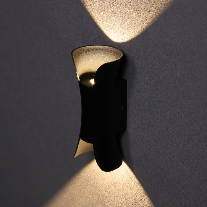 Светильник фасадный &laquo;Элегант&raquo;, FSD-091, 6 Вт, 3000К, IP65, 220 В, металл, черный