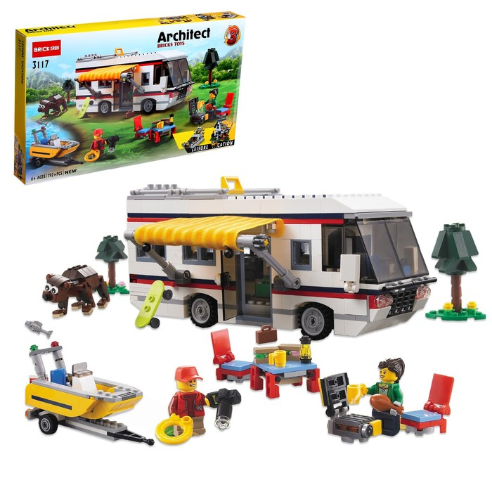 Конструктор «Кемпинг», 3 варианта сборки, 792 детали Конструктор «Кемпинг», 3 варианта сборки, 792 детали
