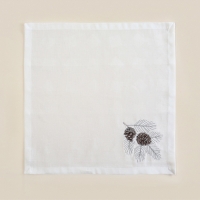 Набор салфеток с вышивкой SL HOME "Новый год" 40х40см-2 шт., лен 100% Набор салфеток с вышивкой SL HOME "Новый год" 40х40см-2 шт., лен 100%