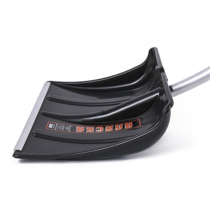 Лопата пластиковая, ковш 500 &times; 375 мм, с алюминиевой планкой, алюминивый черенок, терморукав, &laquo;Аляска&raquo;