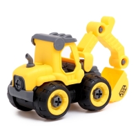 Конструктор винтовой «Экскаватор», с отвёрткой, 27 деталей Конструктор винтовой «Экскаватор», с отвёрткой, 27 деталей