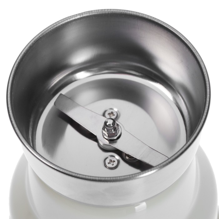 Кофемолка HOMESTAR HS-2001, электрическая, 150 Вт, 50 г, бежевая