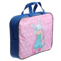 Папка с ручками текстильная А4, 350 х 270 х 70 мм, Calligrata "Девочка" Папка с ручками текстильная А4, 350 х 270 х 70 мм, Calligrata "Девочка"