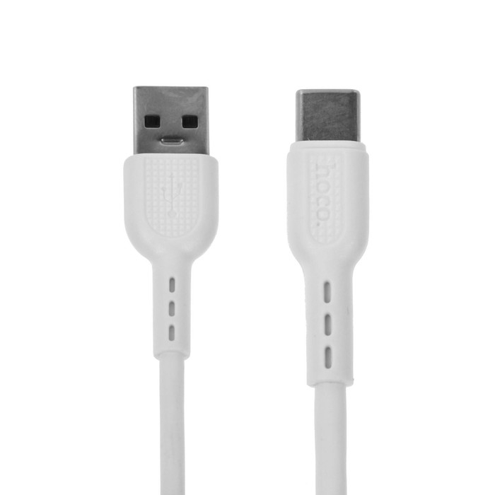 Кабель Hoco X33, Type-C - USB, 5 А, 1 м, PVC оплетка, белый Кабель Hoco X33, Type-C - USB, 5 А, 1 м, PVC оплетка, белый