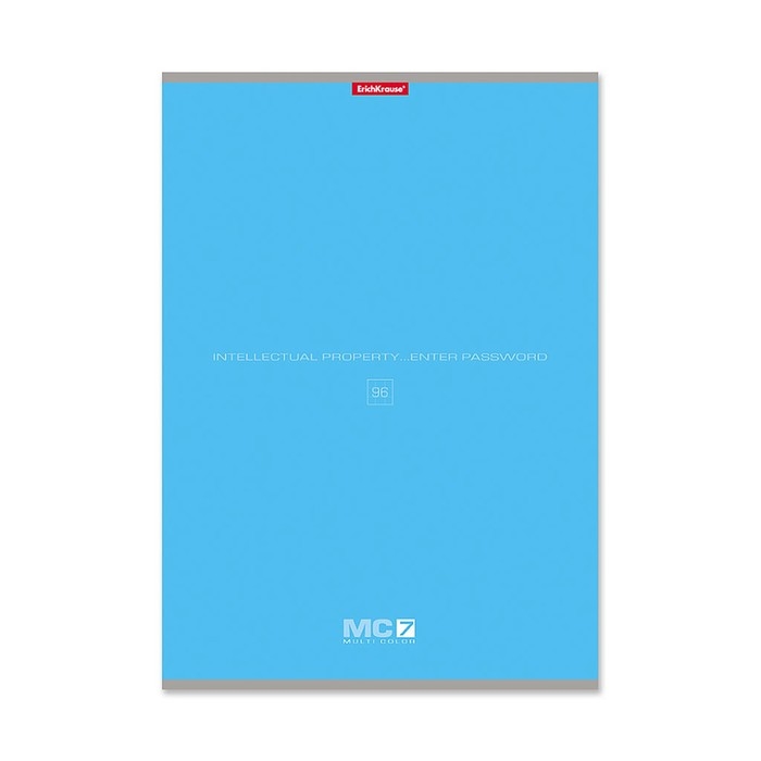 Тетрадь А4, 96 листов в клетку, ErichKrause MC-7, обложка мелованный картон, блок офсет 100% белизна, МИКС
