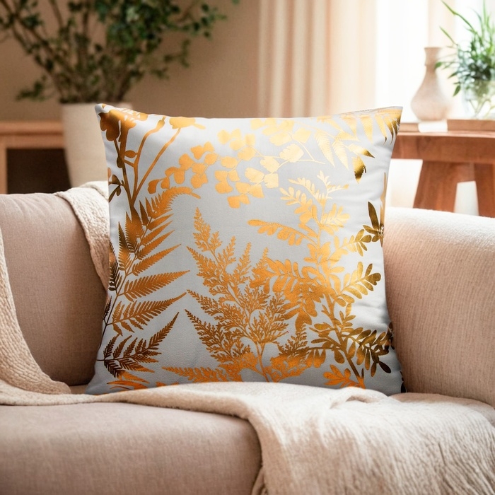 Наволочка декоративная Этель &laquo;Гербарий&raquo; 42 х 42 см, велюр