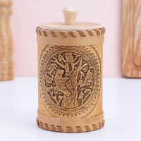 Туес «Медведь», 8×8×12, береста Туес «Медведь», 8×8×12, береста