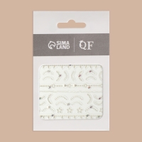 Наклейки для ногтей &laquo;Цепи&raquo;, объёмные, фольгированные, со стразами и бусинами, цвет золотистый