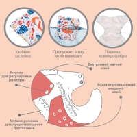 Трусики-подгузник, многоразовый «Фламинго», Крошка Я Трусики-подгузник, многоразовый «Фламинго», Крошка Я
