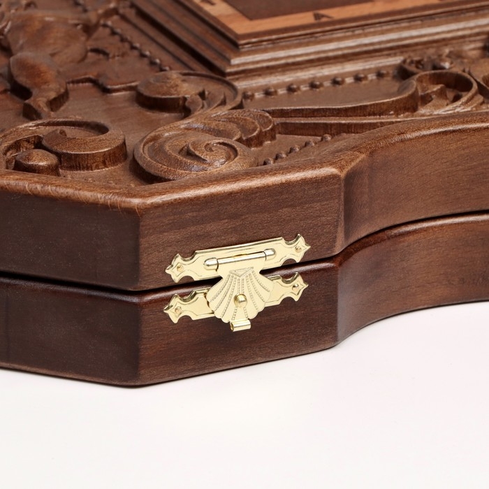 Настольные игры 3 в 1 Настольные игры 3 в 1 "Режанс": нарды, шахматы, шашки, из массива бука, патина, 56 х 58 см