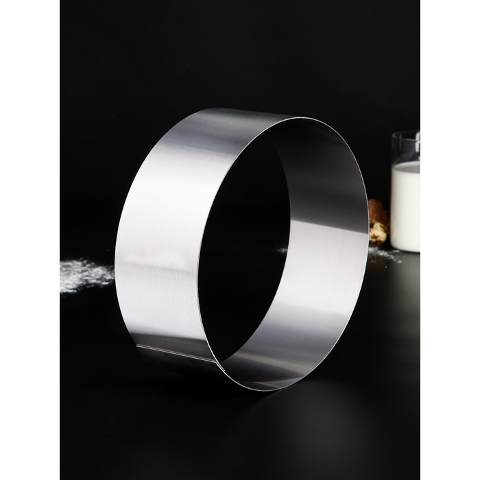 Форма для выпечки, профессиональная &laquo;Круг&raquo;, d=22 см, h=8.5 см, сталь 1 мм