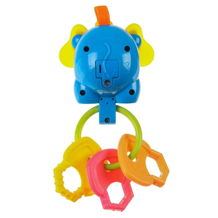 Погремушка &laquo;Слоник&raquo;, с эластичными элементами, цвет МИКС, Крошка Я