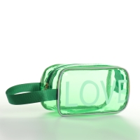 Косметичка на молнии, цвет зелёный Косметичка на молнии, цвет зелёный