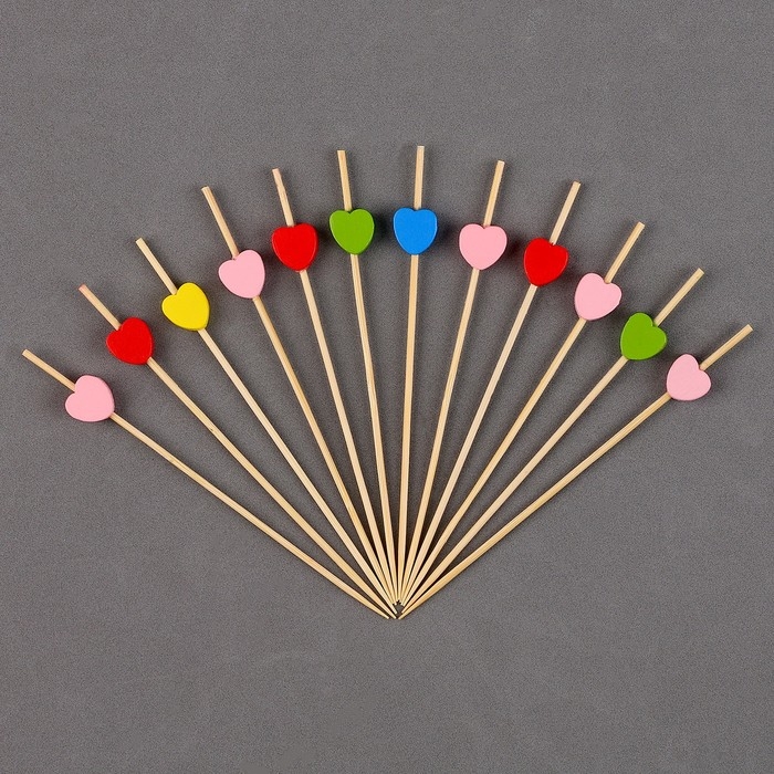 Шпажки «Сердца», в наборе 12 шт. Шпажки «Сердца», в наборе 12 шт.