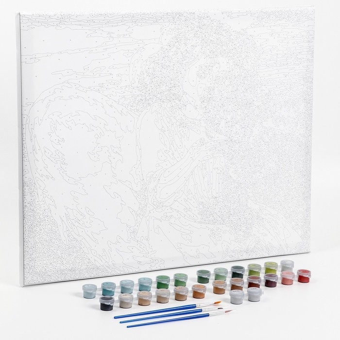 Картина по номерам на холсте с подрамником &laquo;Ангел&raquo;, 40 х 50 см