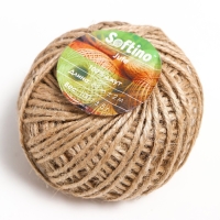 Пряжа 100% джут "Softino Jute" 85м ±2м 100 гр Пряжа 100% джут "Softino Jute" 85м ±2м 100 гр