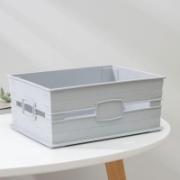 Ящик для хранения, 22,7&times;17&times;9,5 см, цвет МИКС