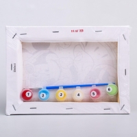 Картина по номерам для детей, 21х15 см, Минни Маус Картина по номерам для детей, 21х15 см, Минни Маус