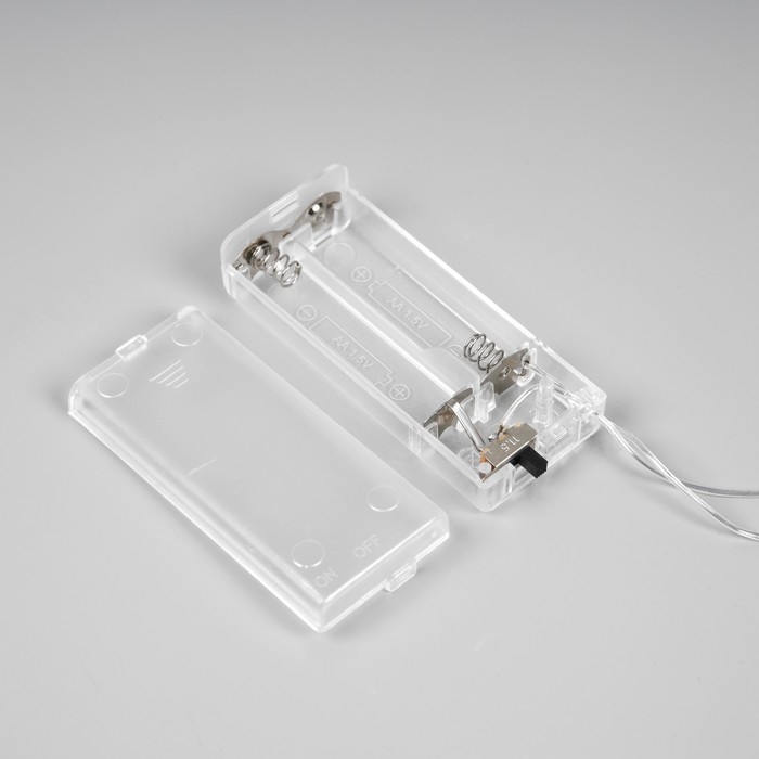 Светодиодная верхушка на ёлку &laquo;Звезда белая&raquo; 16 см, 10 LED, батарейки ААх2 (не в комплекте), свечение мульти