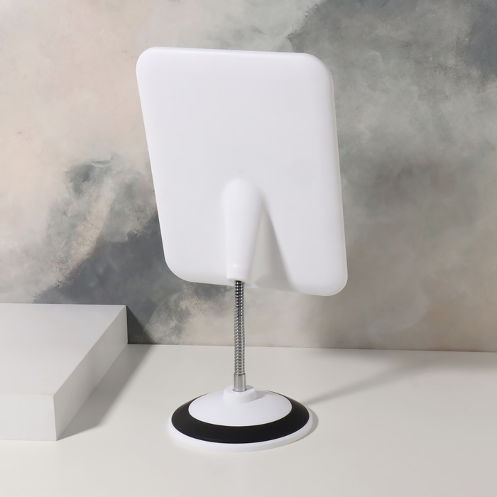 Зеркало на гибкой ножке, зеркальная поверхность 14,5 &times; 19,5 см, цвет МИКС