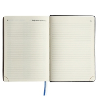 Ежедневник датированный 2024 A5 176 листов, deVENTE.Wild, твёрдая обложка из искусственной кожи, золотой срез, ляссе, кремовый блок 70 г/м2, синий