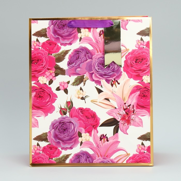 Пакет подарочный, упаковка, &laquo;Самой нежной&raquo;, 30.5 х 25.4 х 12.7 см