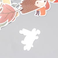 Наклейки для творчества "Осенний лес" набор 50 шт 4х8 см