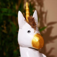 Сувенир "Единорог" висячие лапки, дерево 50 см Сувенир "Единорог" висячие лапки, дерево 50 см