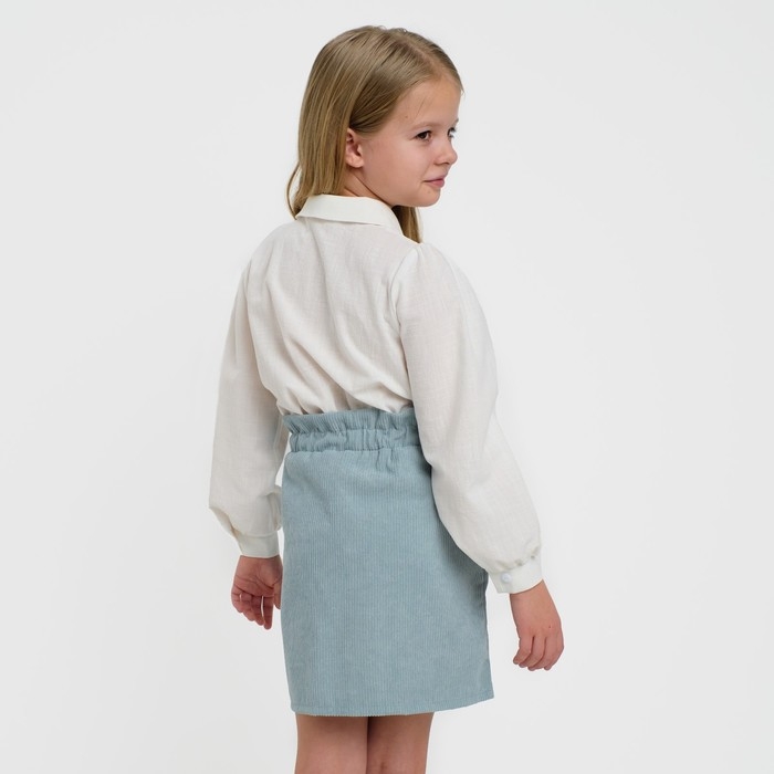 Юбка детская KAFTAN Юбка детская KAFTAN "Velvet", р. 34 (122-128), серо-голубой