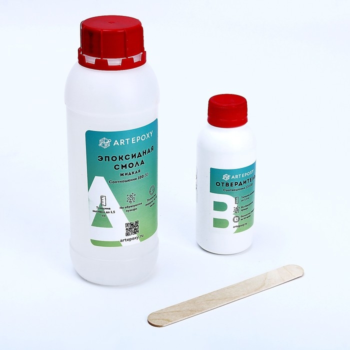 Эпоксидная смола для творчества ArtEpoxy Жидкая, 600 г Эпоксидная смола для творчества ArtEpoxy Жидкая, 600 г