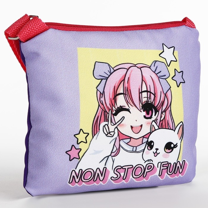 Набор подарочный для девочки Набор подарочный для девочки "Аниме", сумка, блокнот