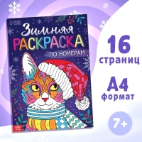 Новый год! Раскраска по номерам &laquo;Зимняя&raquo;, 16 стр., А4