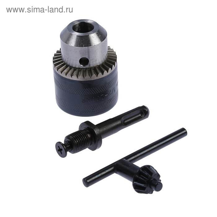 Патрон для дрели "Сибртех" 168177, ЗВП 1.5&ndash;13 мм, 1/2", адаптер SDS PLUS