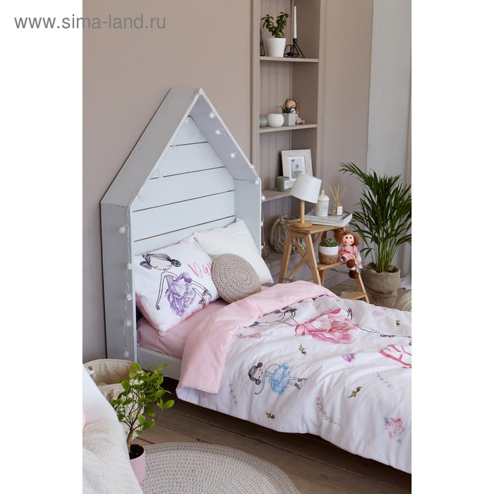 Постельное бельё &laquo;Этель&raquo; 1.5 сп Flower dancer 143х215 см, 150х214 см, 50х70 см -1 шт,100% хлопок, бязь