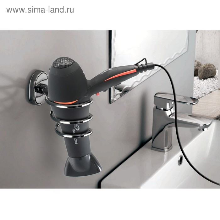 Держатель для фена Accoona A11214, 14×9,5×9 см, цвет хром, МИКС Держатель для фена Accoona A11214, 14×9,5×9 см, цвет хром, МИКС