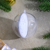 Ёлочное украшение под раскраску &laquo;Колокольчики&raquo; размер: 8 см; 2 шт., кисть