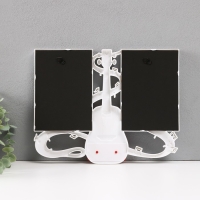 Фоторамка пластик на 2 фото 10х15 "Волшебство музыки" белая 30,5х2х23,5 см Фоторамка пластик на 2 фото 10х15 "Волшебство музыки" белая 30,5х2х23,5 см