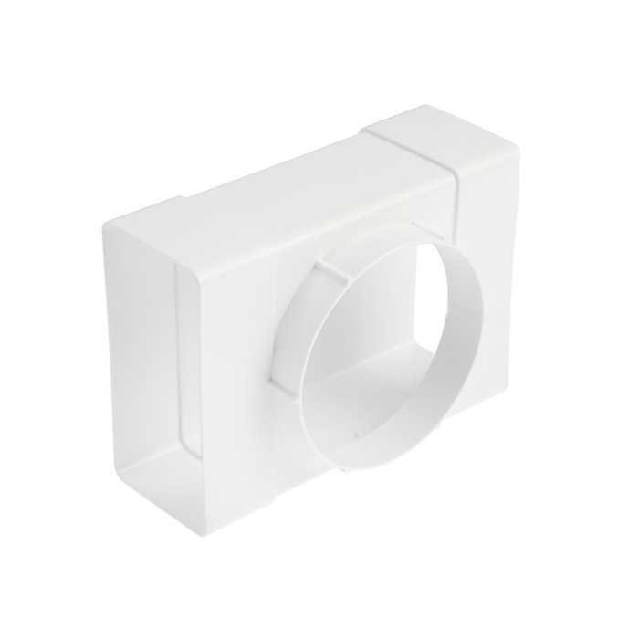 Тройник ZEIN,прямоугольный,60 х 120 мм,вентиляционный,с переходом на круглый канал d=100 мм