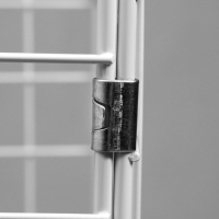 Корзина-накопитель складная, на колесах, 1 полка, 60&times;40&times;80 см, цвет белый