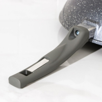 Сковорода «Гранит ВОК», d=28 см, стеклянная крышка, антипригарное покрытие, цвет серый Сковорода «Гранит ВОК», d=28 см, стеклянная крышка, антипригарное покрытие, цвет серый