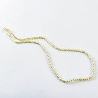 Бусины из стекла, набор 140 шт., размер 1 шт. &mdash; 6 мм, цвет белый