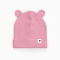 Шапка для девочки, цвет светло-розовый, размер 44-46 Шапка для девочки, цвет светло-розовый, размер 44-46