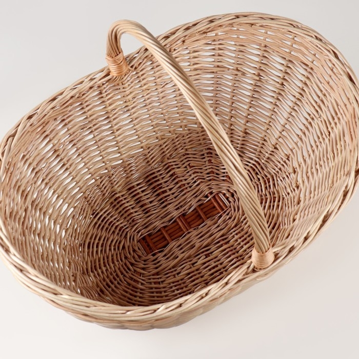 Корзина &laquo;Грибная&raquo;, 12 л, дно 19&times;29 см, верх 30&times;49 см, H=20/23/34, ива