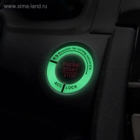 Накладка на замок зажигания TORSO, люминесцентная, d 3.4 см